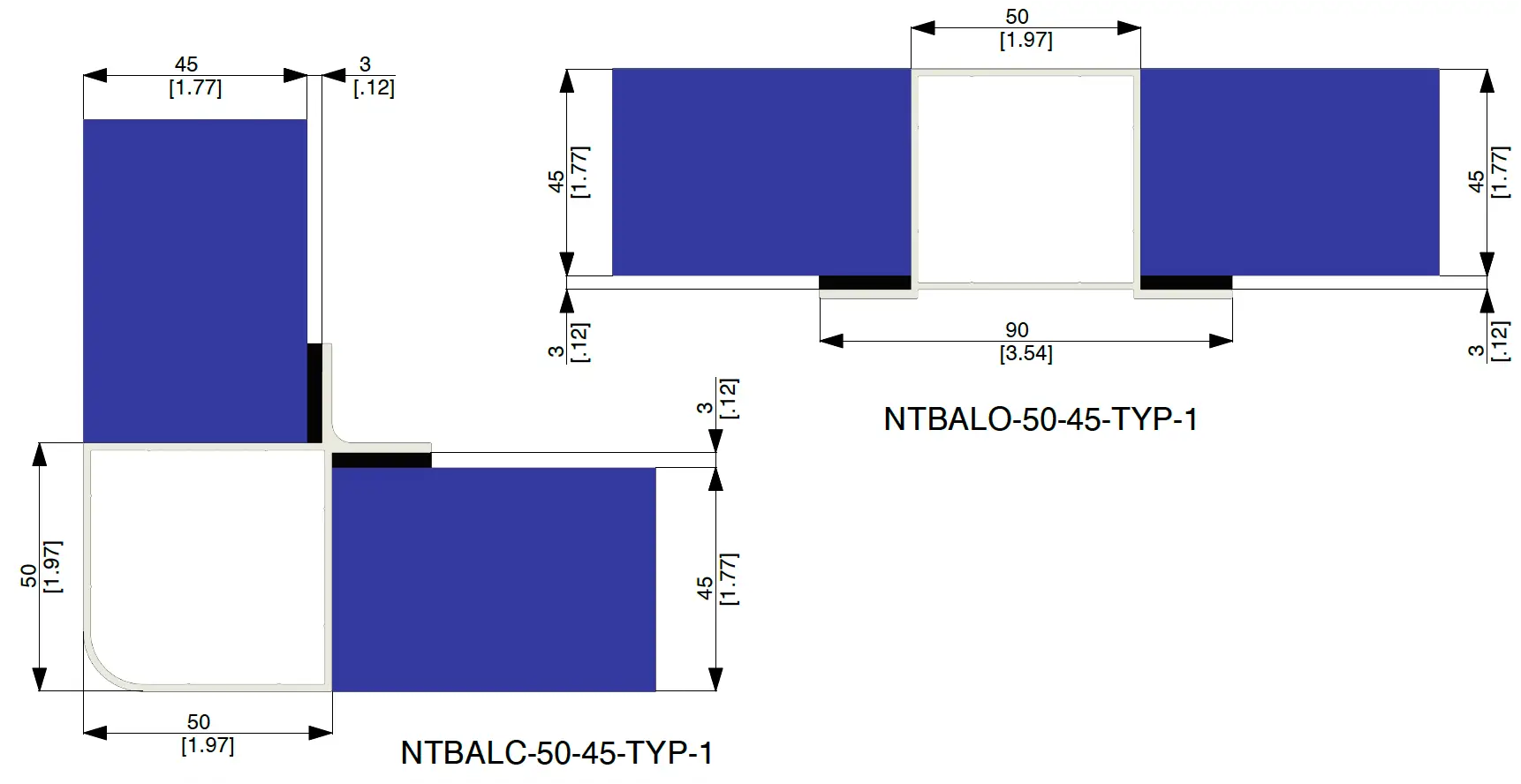 50-45-2 Hybrid Air Handling Framework Profile Layout